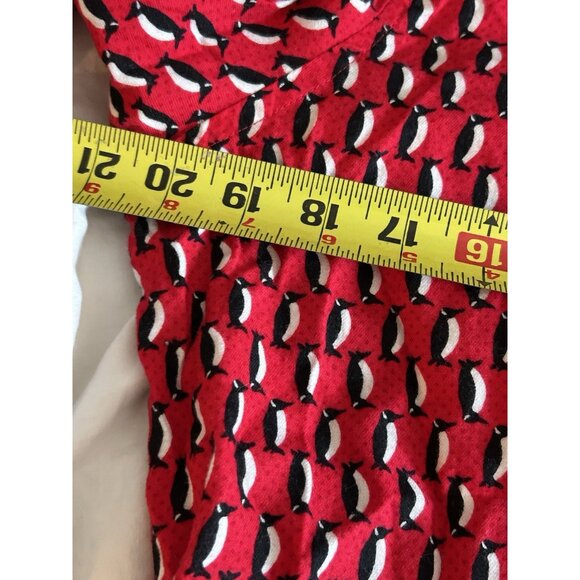 Victoria's Secret Women' 2 Piece Pajamas Penguin Red White Size Medium - Picture 11 of 13
